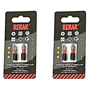 Punta Magnetica alto impacto *Rerar x 2 Pzs -PH2 x 25mm