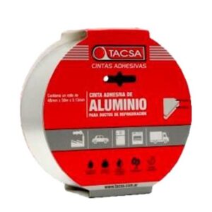 CINTA Aluminio Adhesiva 48 mm. x 25 mtrs. x 0.13 mm Tacsa