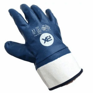 Guante Nitrilo Azul *BX -Pesado Comp. Puño Lona