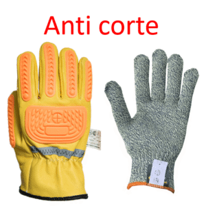 Guante Paseo Antishock C/Guantin Anticorte Vaqueta T- 11 Elastizado