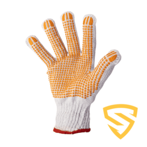 Guante Moteado *Premium *SPI* Alg. Naranja/Blanco T.10 (Bolson x 240)