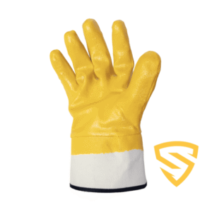Guante Nitrilo Amarillo *SPI -Liv. Completo T- 10 - Puño Lona