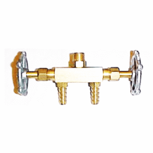 LLAVE PASO DOBLE TREFILADA 1/4 GAS