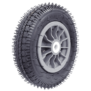 RUEDA NEUMATICA. 375 x 80 -6 Telas Eje 26 -Buje Nylon