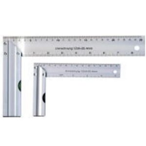Escuadra Carpintero Aluminio c/Nivel 40 Cm. Importada