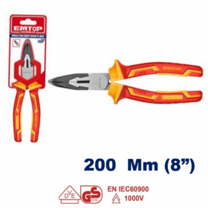 Alicate 1000V. Pinza Media Caña CURVA 200 *EMTOP// ET-EPLRB0831