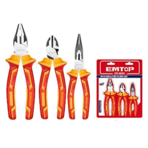 Alicate 1000V. -Set pinzas y alicate 3 pzs. *EMTOP// ET-EPLS0331