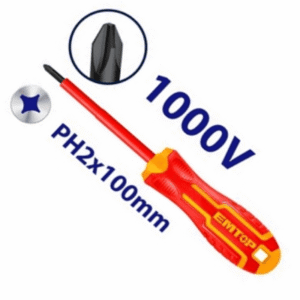 Destornillador 1000V -PH 2x100 *EMTOP// ET-ESDRJPH2100