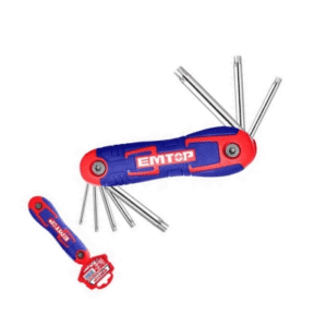 LLAVE Torx Plegable Cuchilla -Juego IND. Cr *EMTOP// ET-EHKY4083