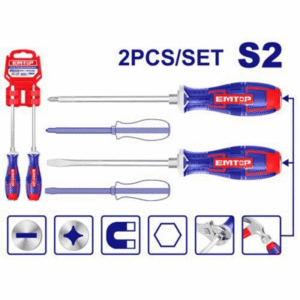 Destornillador de Golpe -Set 2Pzs - imant *EMTOP// ET-ESSTGT0202