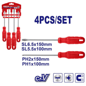 Destornillador -Set 4- PL y PH x 100 y 150 *EMTOP// ET-ESST0401