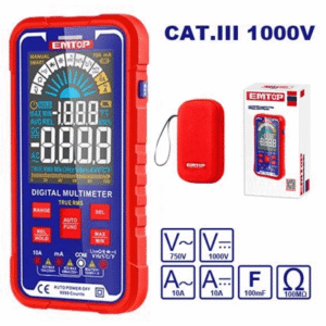 Medicion Multimetro Digital CAT III 1000V RMS 1 *EMTOP// ET-EDMR175015
