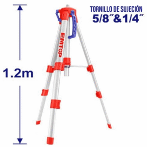 NIVEL laser -Tripo aluminio 1,20mts rosca 5/ *EMTOP// ET-ETPD12001