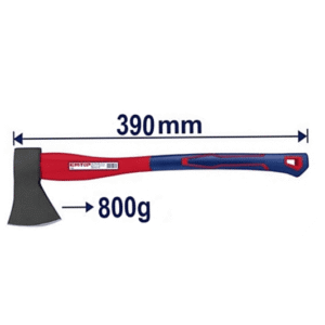 HACHA Mango Fibra 800grs Cabo 390mm *EMTOP// ET-EHAMAX0800