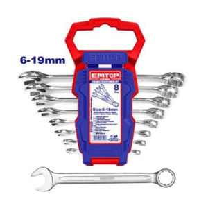 LLAVE COMBINADA -Set 8 pzs IND. 6-19mm *EMTOP// ET-ECSS10801