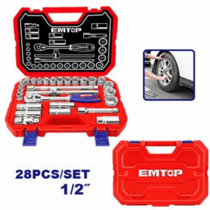 TUBO Jgo. de 28 Pz 1/2" Cr-v 10-32mm *EMTOP// ET-ESKT12281