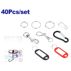 MOSQUETON LLAVERO -Set 40 Pc. p/llaves *EMTOP// ET- EMKC1B01