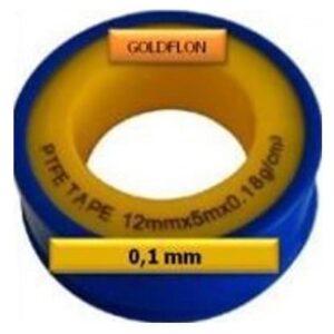 TEFLON "PETROLERO" 3/4 x 10 Metros GOLDFLON 0.1 mm espesor