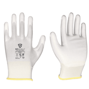 Guante PU Blanco en Palma -S/Cost. Alg. T 6 *