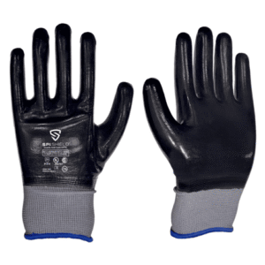 Guante Nitrilo-Negro Completo. S/Cost. Alg. GrisT 8 *