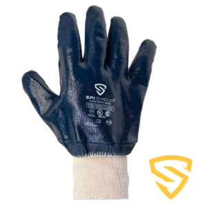 Guante Nitrilo Azul *SPI -Medio Completo T- 10 - Puño Tejido