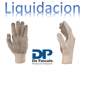 Guante Moteado *ECO - Alg. Bco -Mota Gris/Negra -T- 8