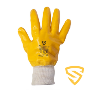 Guante Nitrilo Amarillo *SPI -Liv. Completo T- 10 - Puño Tejido
