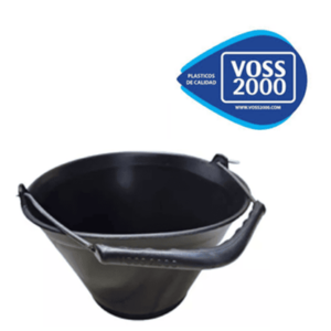 BALDE ALBAÑIL PLASTICO "Voss-2000" 7.5 Lts. con manija anat. Inyectada