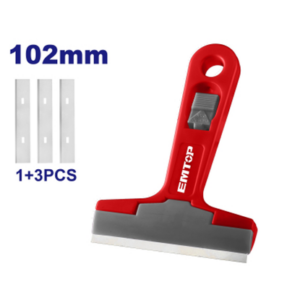 Rasqueta para vidrios 4 cuchillas 18x100mm TOP VALUE EMTOP//ET- EMGS1618