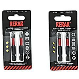 Punta Magnetica alto impacto *Rerar x 2 Pzs -PH2 x 50mm