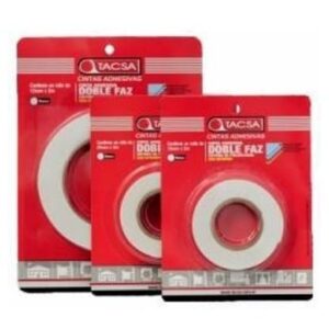 CINTA Doble faz de Espuma 18 mm. x 2 Mtrs. Tacsa