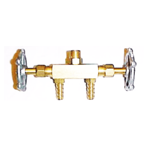 LLAVE PASO DOBLE TREFILADA 1/4 GAS