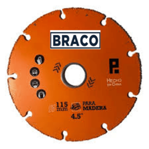 SIERRA CIRCULAR PARA MADERA 115 mm. P/AMOL. 4 1/2"