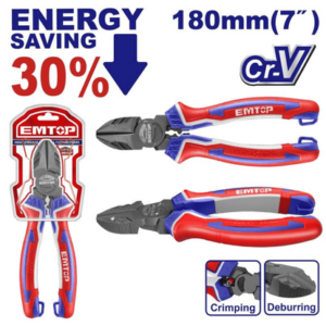 Alicate c/oblicuo 180 Cr-v *EMTOP// ET-EPLRD0721