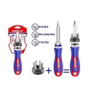 Destornillador c/criquet 8pz *EMTOP// ET-ESDRH0802