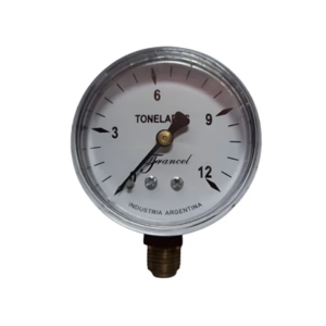 MANOMETRO 50 mm. 0-300 BAR rosca 1/4 inf. bsp