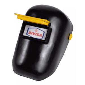 Careta Soldador POLIPROPILENO VISOR MOVIL "Ancha" "Divisa" c/cristal -681-