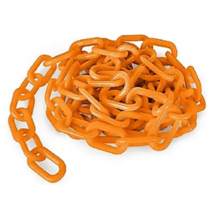 CADENA PLASTICA Naranja Fluo 8 mm. x 50 mtr.