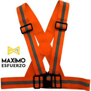 BANDOLERA NARANJA C/Reflectivo continuo MAX. ESFUERZO