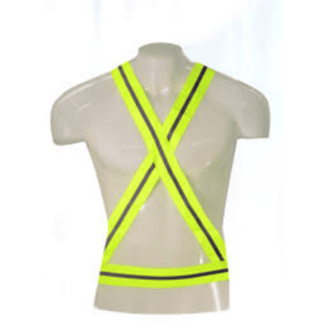 Bandolera Economica Amarillo Fluo C/Reflectivo, Talle unico