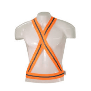 Bandolera Economica Naranja Fluo C/Reflectivo, Talle unico