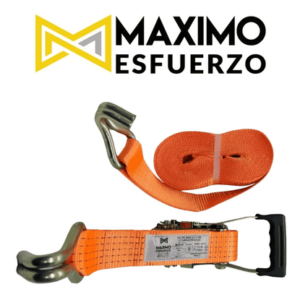 TRACA TENSOR 100 mm 9 mtrs. 10 Tn. GANCHO Garfio *MAXIMO ESFUERZO