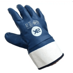 Guante Nitrilo Azul *BX -Pesado Comp. Puño Lona