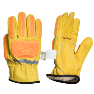 Guante Paseo Antishock Forrado Vaqueta T- 09 Elastizado