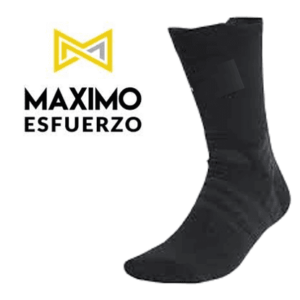 Medias Tenis Algodon Negra *Maximo Esfuerzo*