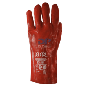 Guante PVC Rojo Largo 350 mm.