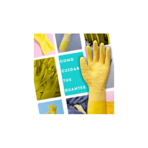 Guante Latex RUGOSO Marbel Amarillo Talle 08