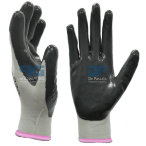 Guante DPS Nitrilo Gris Alg. Blanco T-   9 *   [ DPS88114 ]