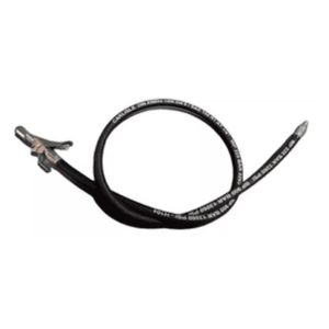 FLEXIBLE DE ENGRASE 0,50 Mts. Rosca 1/8 CON PICO Goma Mallada