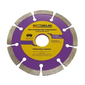 Disco Diamantado Laser  Segmentado   9"     Rottweiler